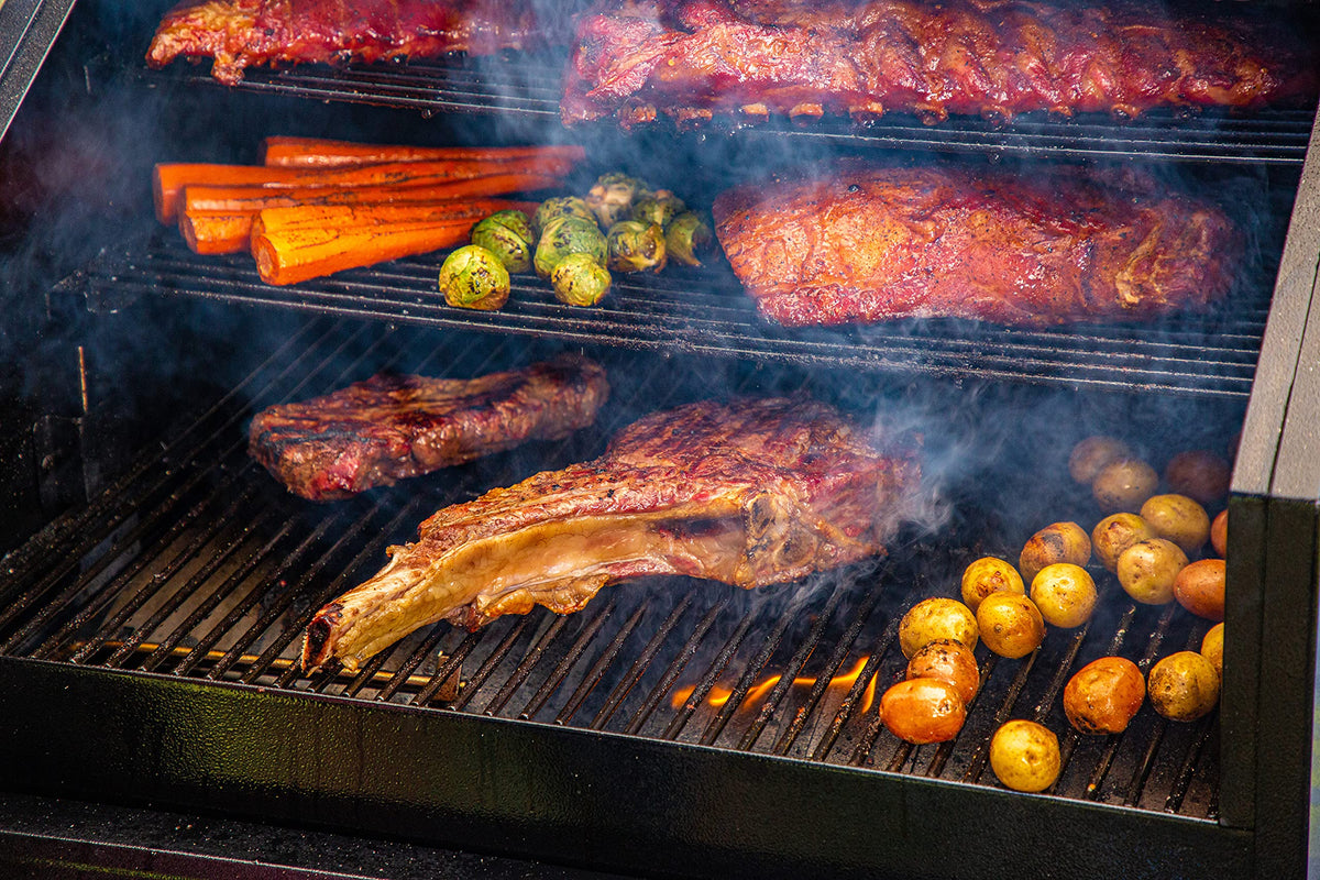 Pit Boss Cherry-Maple Blend pellets for versatile grilling and smoking