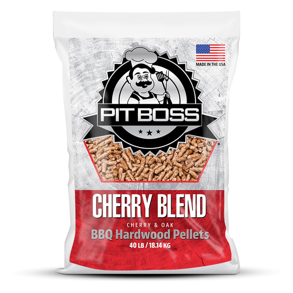 Pit Boss Cherry Pellets 40lb bag for rich, clean smoke flavor
