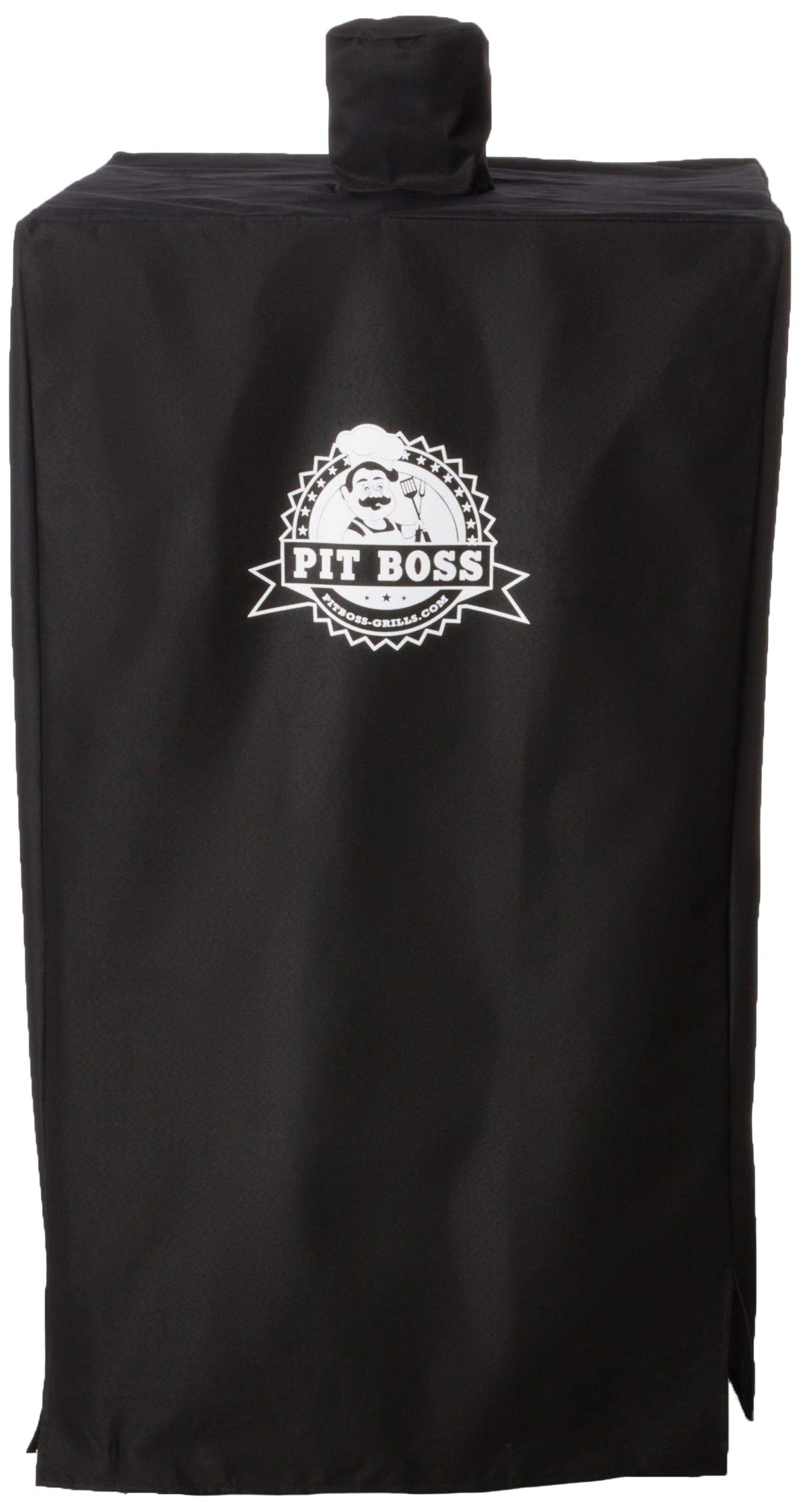 Heavy-duty polyester with PVC backing shields your smoker from the elements.