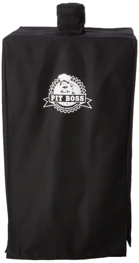 Heavy-duty polyester with PVC backing shields your smoker from the elements.