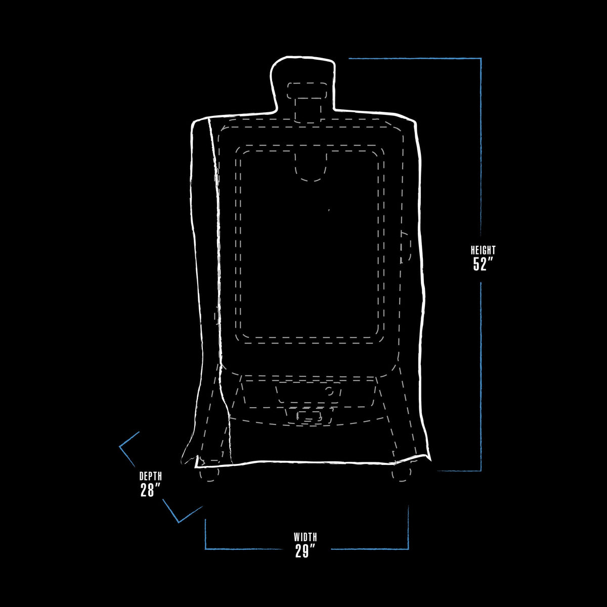 Drawstring-secured fit keeps the cover in place during windy days.