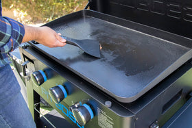 PIT BOSS Nylon polymer tools with soft-touch handles for comfort.