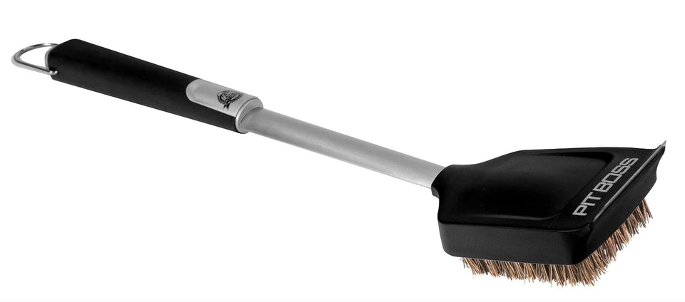 Pit Boss Palmyra head brush with removable head for easy bristle replacement