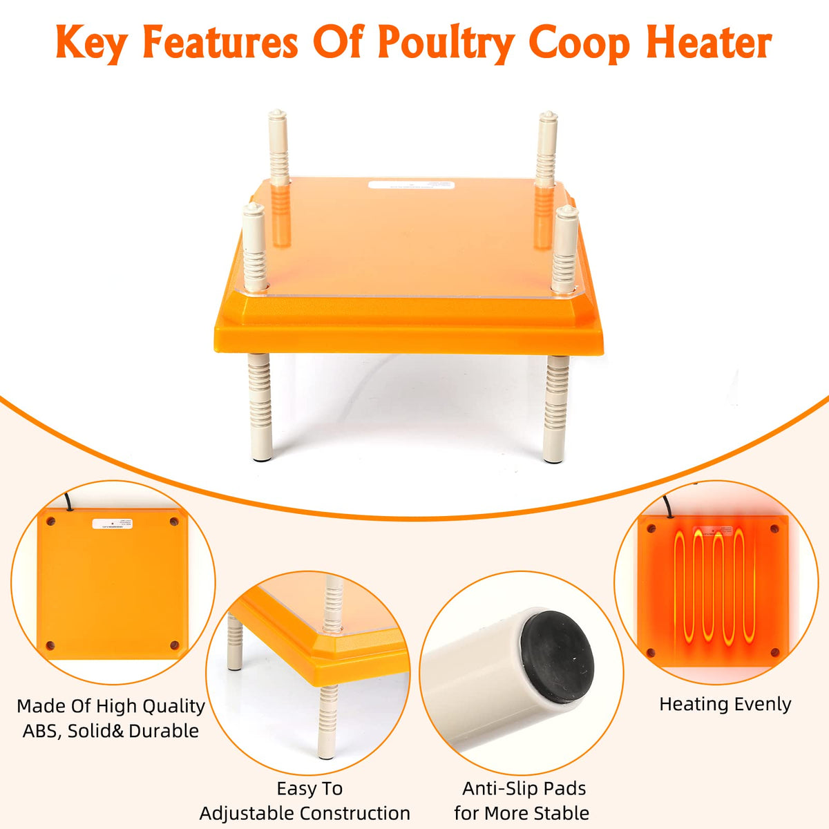 Pitalok brooder heater plate supports up to 15 chicks with even radiant warmth