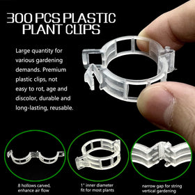Piteno plastic trellis clips offer durable support for climbing vines.