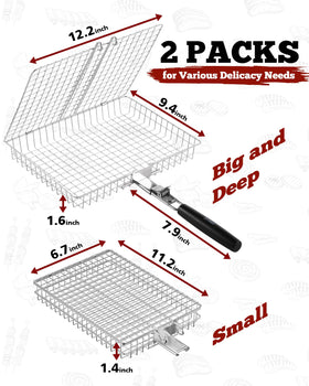 PitInnov Nesting Baskets two sizes for flexible cooking of different portions.