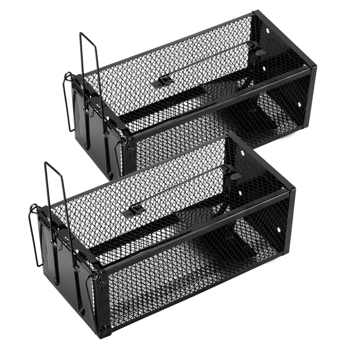 Pivmuth humane trap with open lid for easy baiting and release