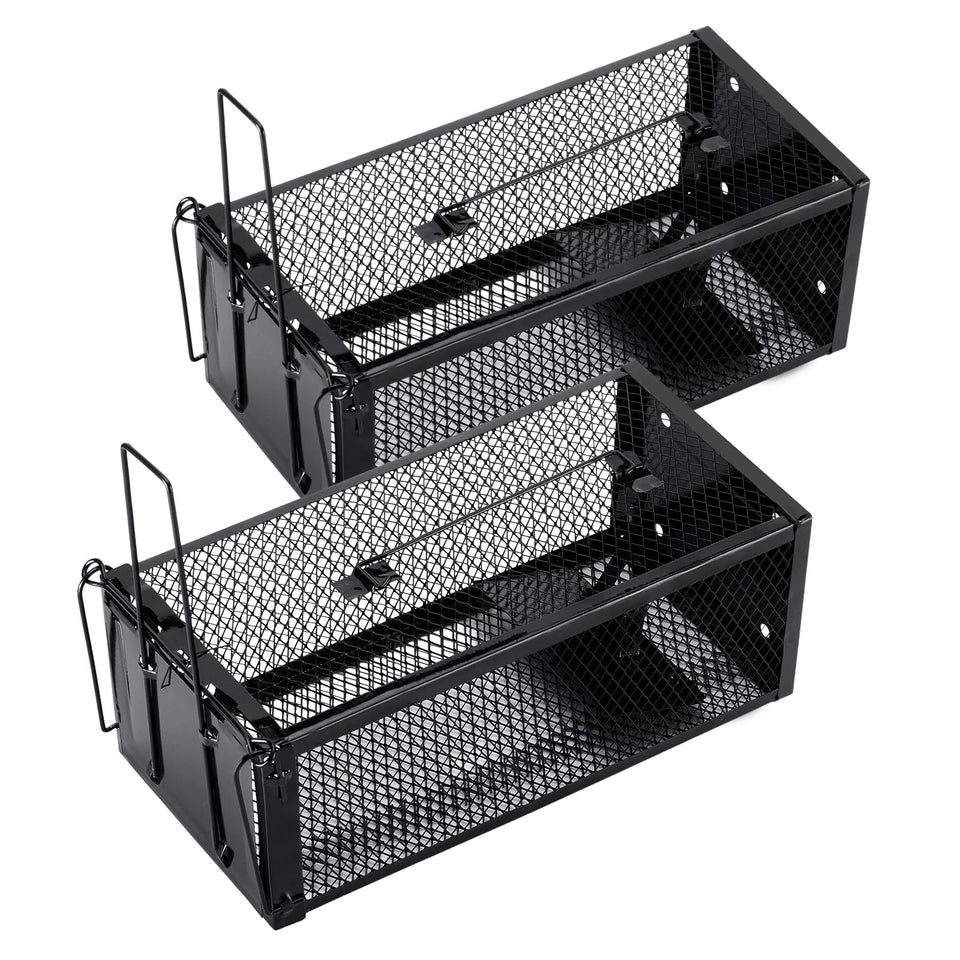 Pivmuth humane trap with open lid for easy baiting and release