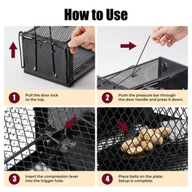 Pivmuth trap features chew-resistant construction for repeated use