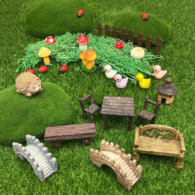 PIVNASY woodland animals ducks and hedgehogs introduce playful wildlife to micro landscapes.