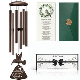 PIXPRI 36-inch memorial wind chime with deep tones for serene outdoor remembrance.
