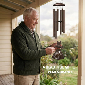 PIXPRI lasting keepsake wind chime provides years of gentle remembrance beyond flowers.