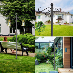 PIYILO durable steel pole with powder coating resists wear