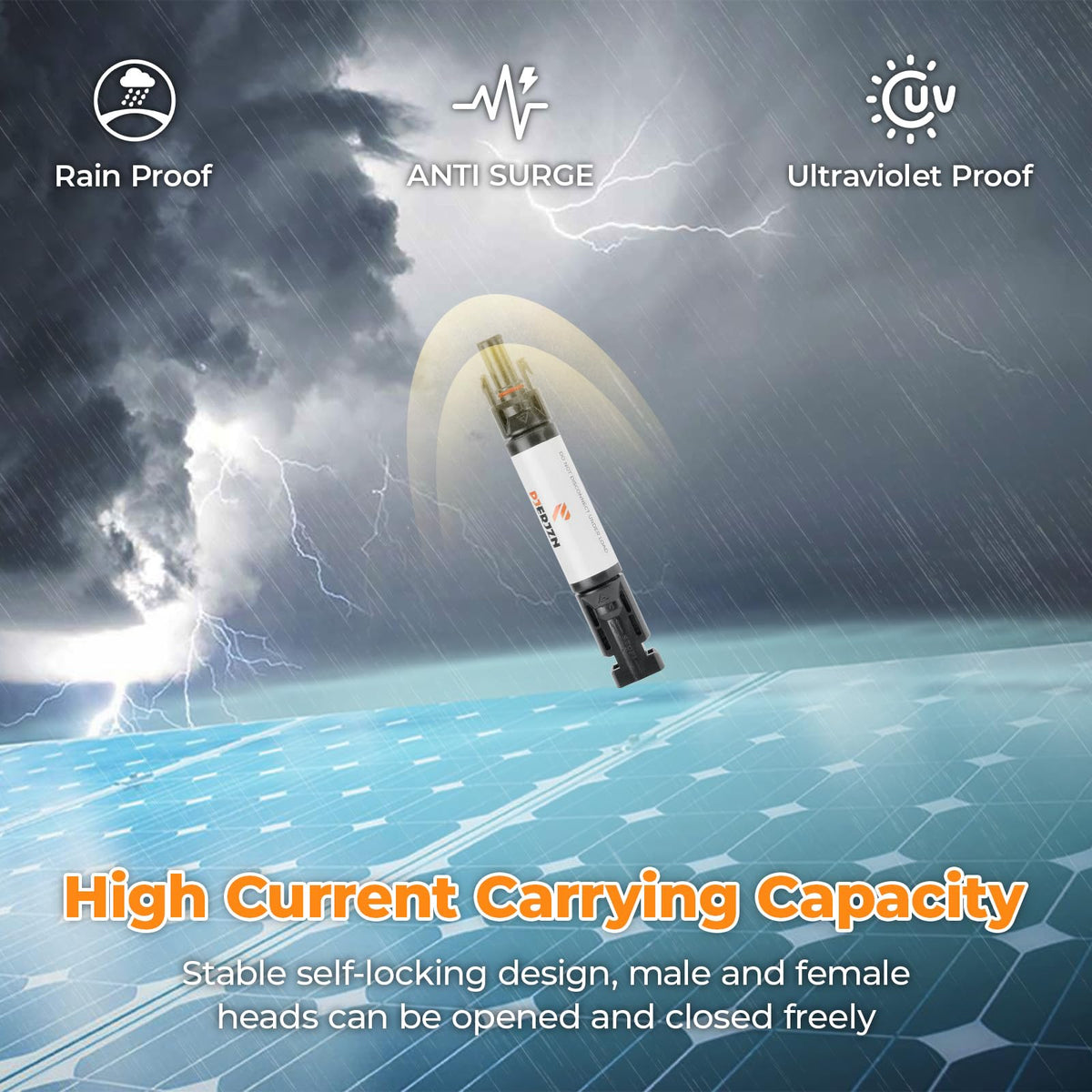 Pjerjzn IP67 waterproof ring seals against dust and water exposure.