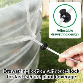 PJT breathable mesh for plants maintains airflow and sunlight exposure.