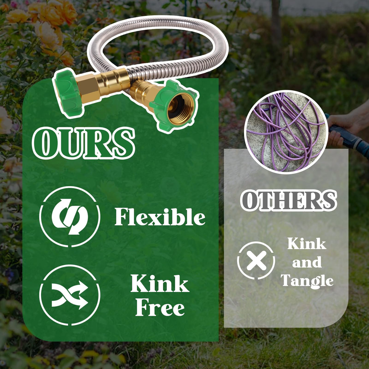 PJT durable outdoor connector withstands sun and bending.