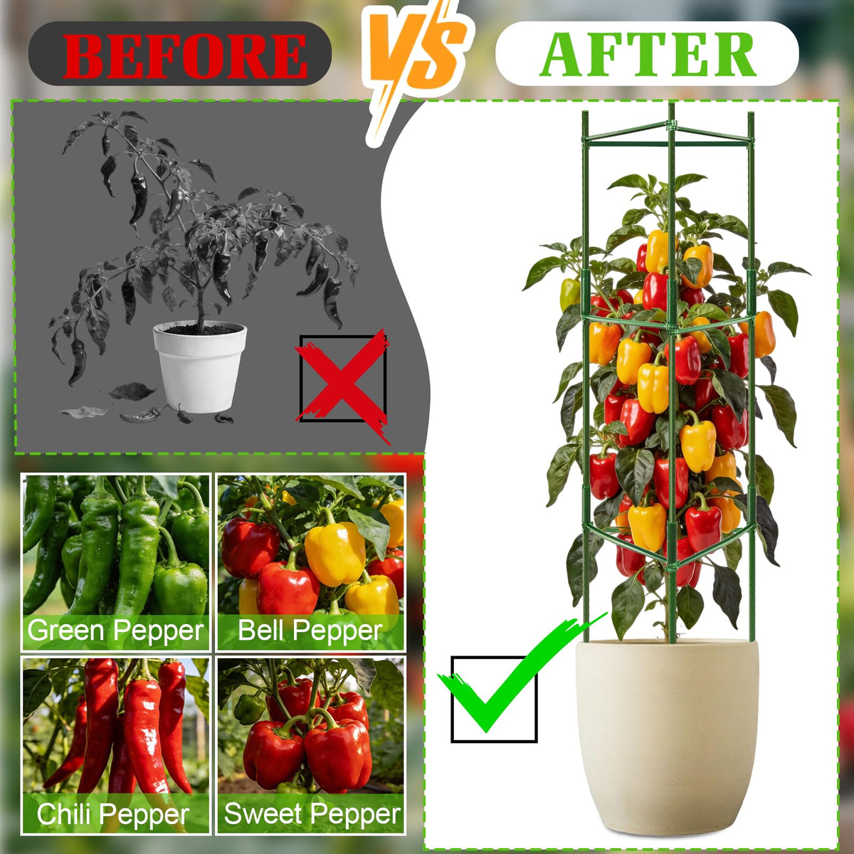 PJT easy harvest access and improved airflow with a modular design.