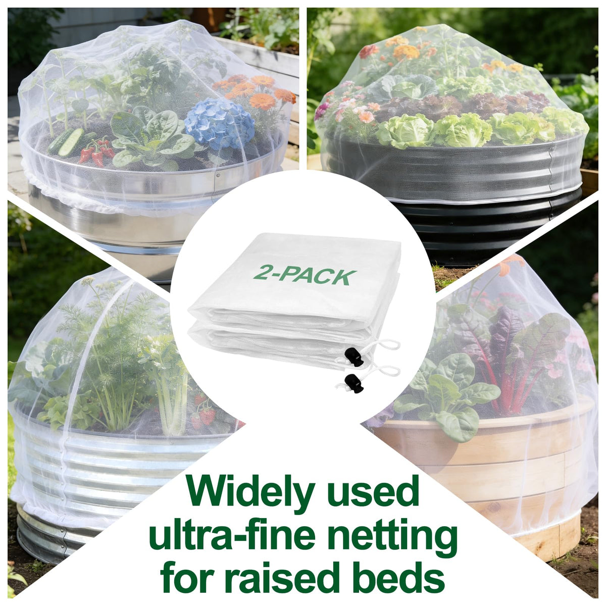 PJT garden netting stores, folds flat, and is reusable.