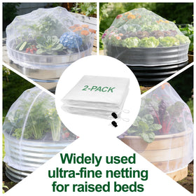 PJT garden netting stores, folds flat, and is reusable.