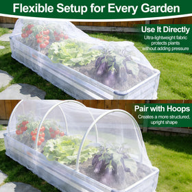 PJT two-pack garden netting set for multiple beds