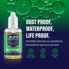 PlanetSafe 4 oz bottle offers extended tool lubrication on the go.