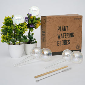 PlanKKers iridescent globe for self-watering indoor plants