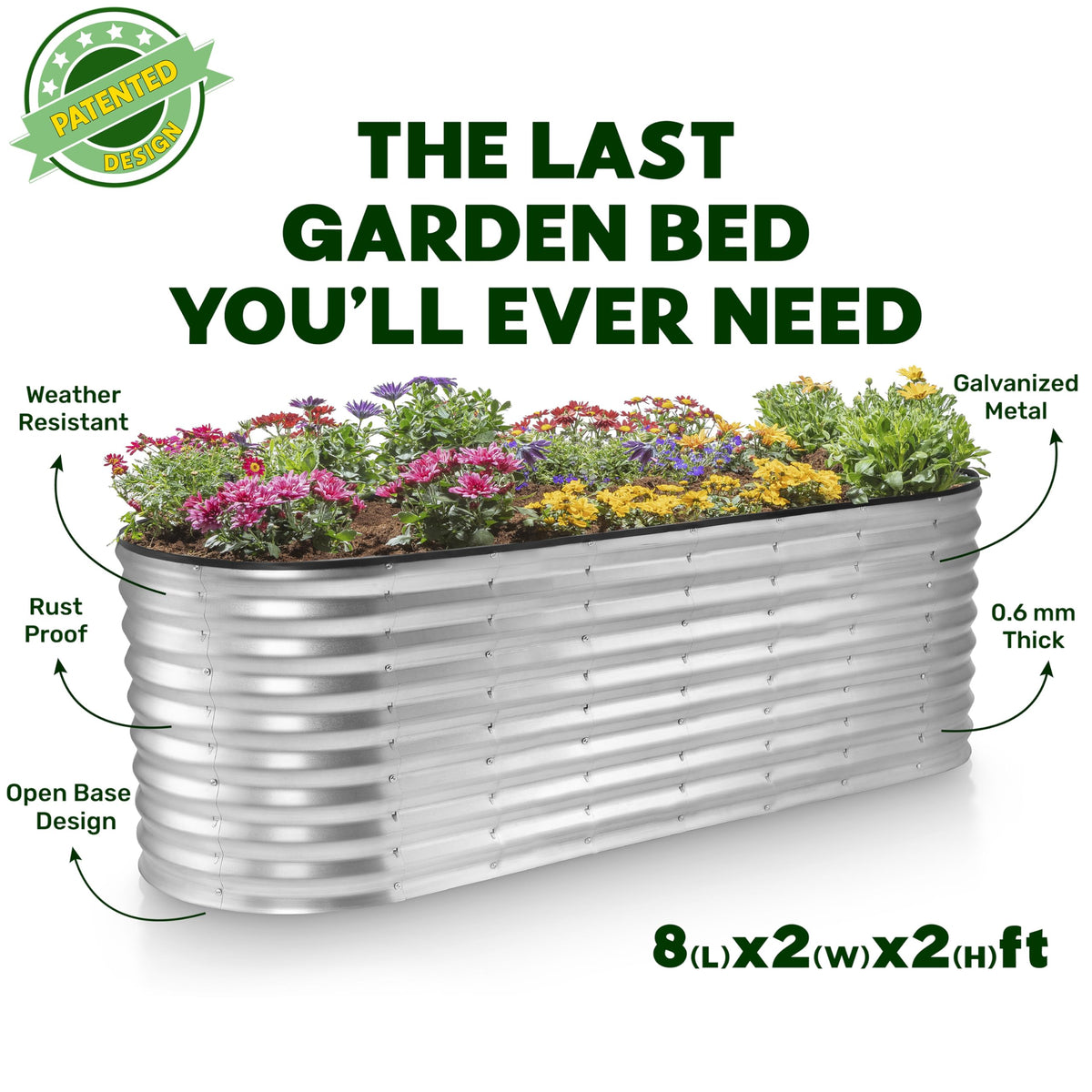 Plant & Plot bed assembled in a backyard garden