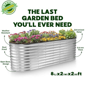 Plant & Plot bed assembled in a backyard garden