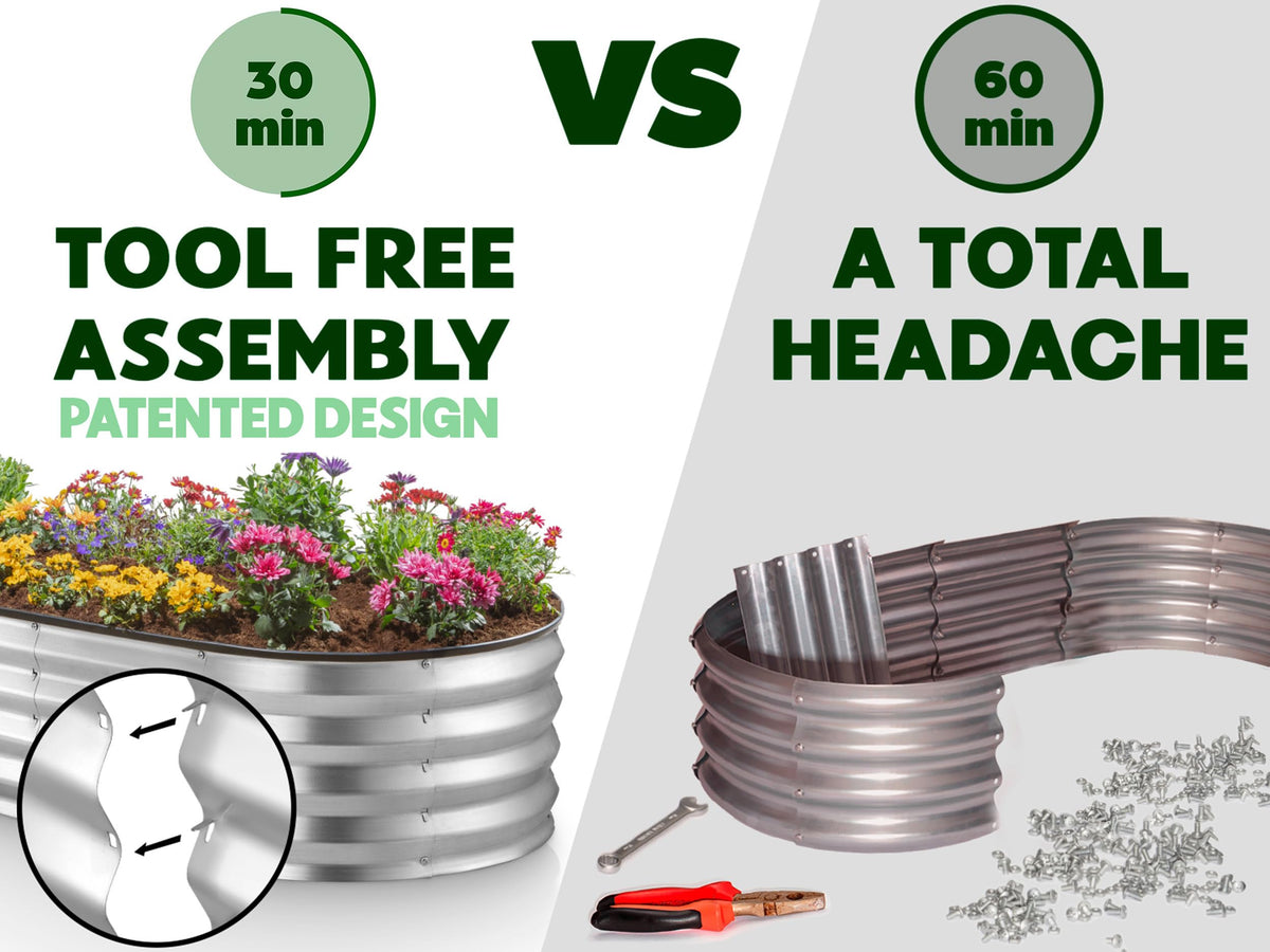 Plant & Plot open-base design enabling flexible planting layouts
