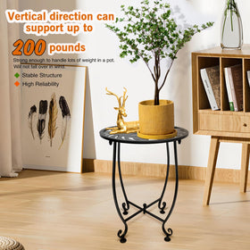 Plant Castle two-pack outdoor end tables keeps small spaces organized.