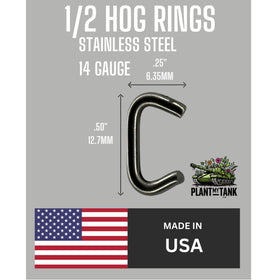 Plant My Tank hog rings for crab pots enable sturdy trap assembly.