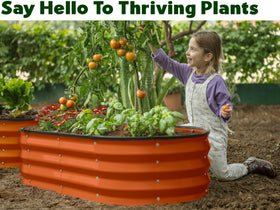 Plant & Plot durable zinc-coated bed withstands weather for long-lasting outdoor use