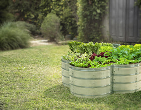 Plant & Plot durable zinc-coated metal resists rust for long-lasting use.