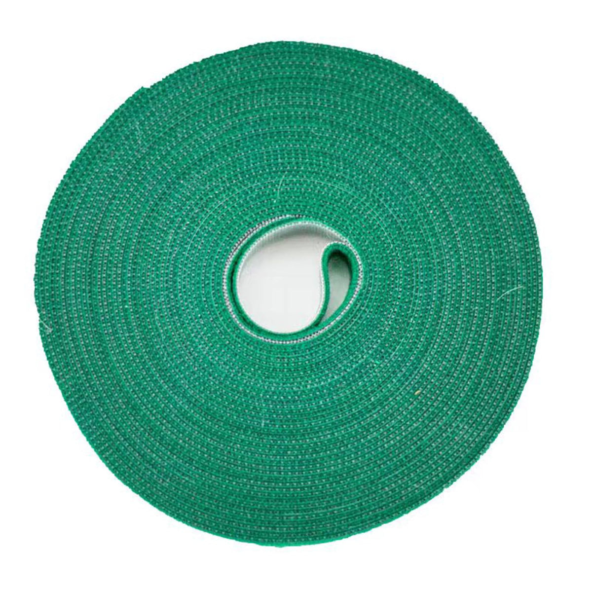 Plantactic Garden Tie green tape for plant support and cable organization.