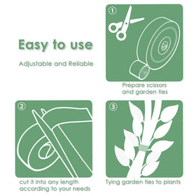 Plantactic reusable garden ties securely fix stems and re-use over seasons.