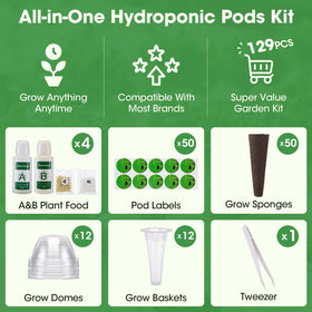 PlantaPulse grow domes, 12-pack, optimize humidity and germination.