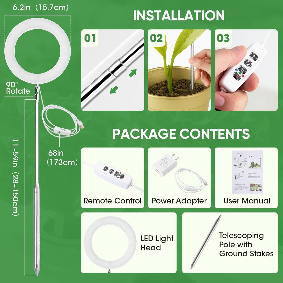 PlantaPulse full-spectrum 72-LED system delivers balanced light for seedlings and blooms.