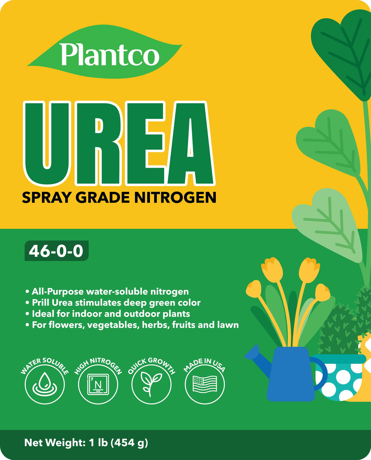 Plantco Urea 46-0-0 fast-acting nitrogen supports green growth