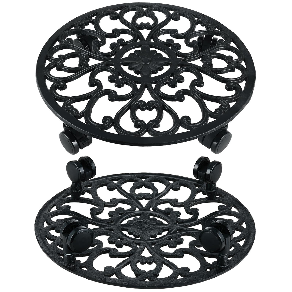 Planterhoma easy-move plant stand helps you reposition plants across rooms.