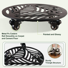 Planterhoma floor friendly design protects wood floors during movement.