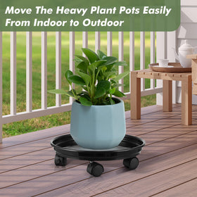 Planterhoma large-pot dolly helps relocate heavy containers