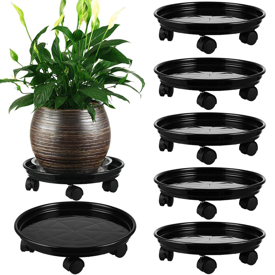 Planterhoma plant caddy with wheels enabling easy bulk pot movement