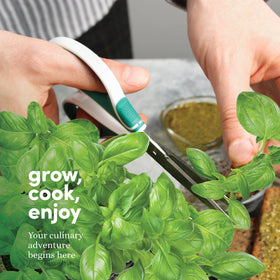 Planters' Choice 9 Herb Kit compact windowsill garden setup.