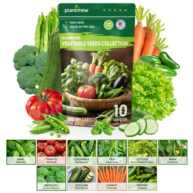 PlantMEW 10-seed-pack front view for home garden inspiration