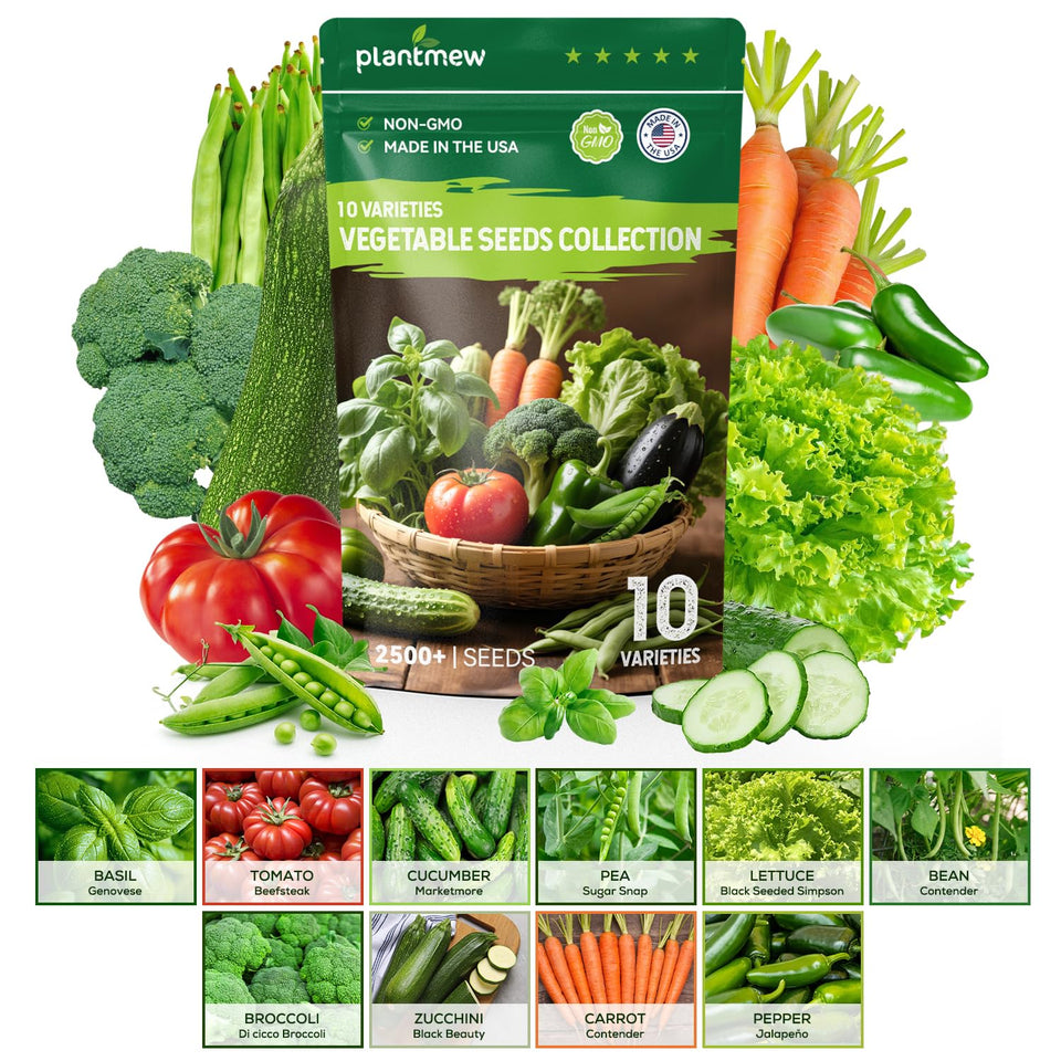 PlantMEW 10-seed-pack front view for home garden inspiration