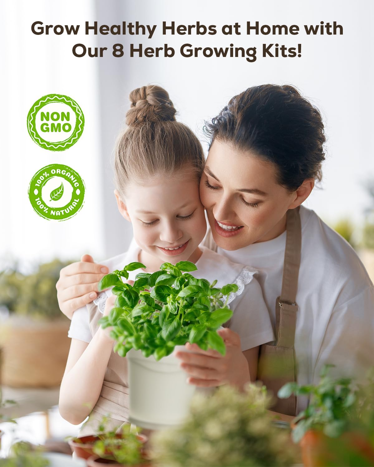 PLANTMEW 8 Herb Kit garden setup creating fresh herbs at home.