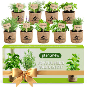 PLANTMEW 9-herb starter kit set ready for indoor planting