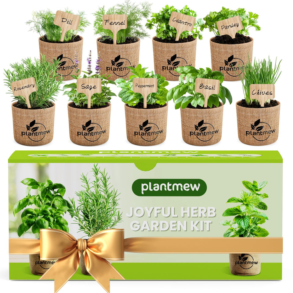 PLANTMEW 9-herb starter kit set ready for indoor planting