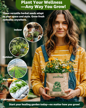 PLANTMEW dandelion seeds packet for bright greens and herbal infusions