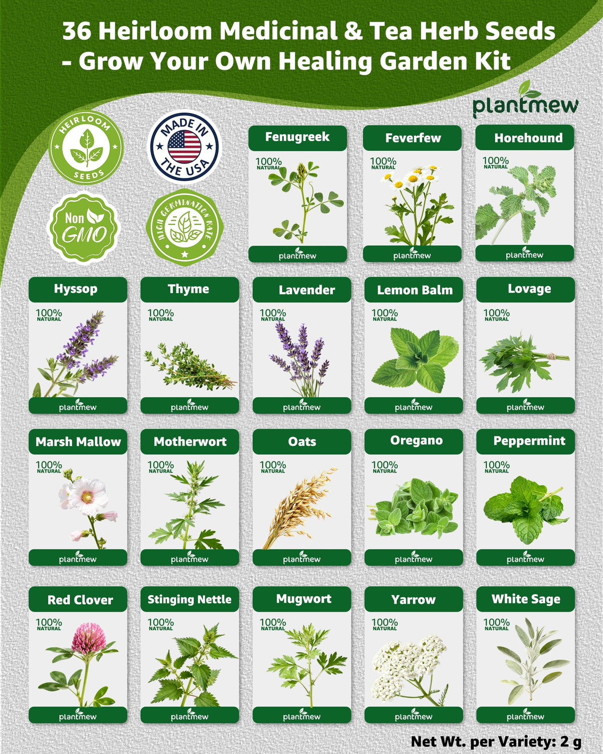 PlantMew echinacea seeds for flavorful herbal blends
